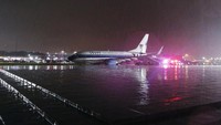 Pesawat yang tergelincir itu jenis Boeing 737. Lucas Jackson/Reuters/detikFoto.