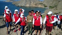 Dalam rangka memperingati Hari Sumpah Pemuda Jumat 28 Oktober 2016 lalu, Menteri BUMN Rini Soemarno mengadakan upacara di Pulau Padar, Nusa Tenggara Timur (NTT) (Ardan Adhi Chandra/detikTravel)
