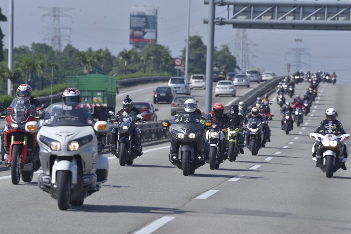 Touring moge Honda dari Phuket Thailand menuju Sepang, Malaysia