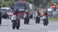 Disana sepeda motor boleh melintasi jalan tol. Foto: Honda