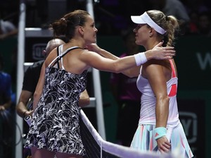 Hebohnya Suporter Kerber dan Radwanska di Singapore Indoor Stadium