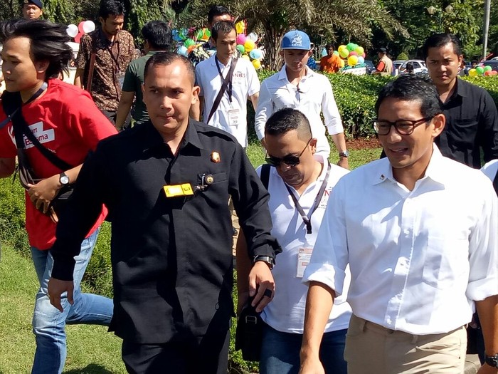 Pulang dari Amerika, Sandiaga Uno Menyusul ke Deklarasi Kampanye Damai