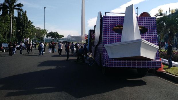 Bermotif Kotak-kotak, Ini Mobil Pawai yang Akan Dinaiki Ahok-Djarot