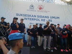 Kapolri dan Menlu Hadiri Kirab 190 Bendera Jelang Sidang Interpol ke-85