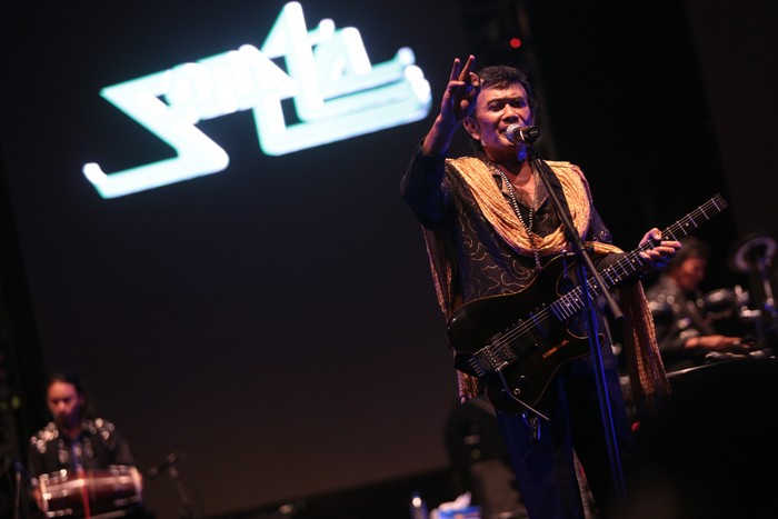 Rhoma Irama di Synchronize Fest.