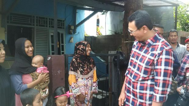 Ahok blusukan di Jagakarsa