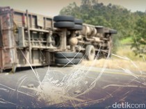 Kecelakaan Beruntun Bus Vs Truk di Km 27 Tol Jakarta-Cikampek, Lalin Macet