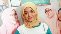Pesinetron berusia 20 tahun itu bahkan mendapat dukungan dari sang pacar, yakni Rizky Febian. Pool/Gus Mun/detikFoto.