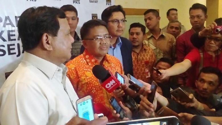 PKS: Prabowo dan Sohibul Sepakat Tak Boleh Ada Fitnah di 