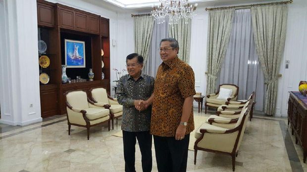 SBY Tiba di Kediaman JK, Pertemuan Berlangsung Tertutup
