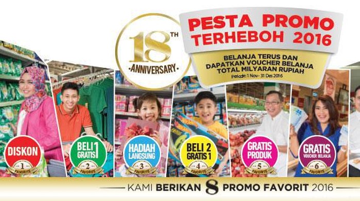 Pesta Promo Terheboh Peringati 18 Tahun Transmart Carrefour