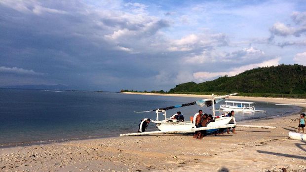 Suasana Pantai Bangko Bangko yang eksotis (Masaul/detikTravel)