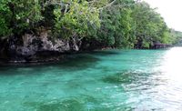 Perairan biru yang sangat menggooda di Desa Saporkren, Raja Ampat (Wahyu/detikTravel)