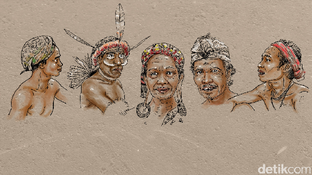 Orang asli Indonesia, sebelum kedatangan agama. (edy/detikcom)