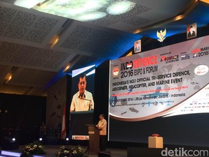 Wapres JK Buka Indo Defence 2016 Expo di Kemayoran
