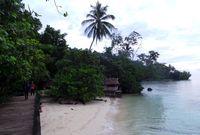 Pantai di Desa Saporkren (Wahyu/detikTravel)