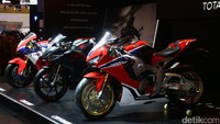 Aneka varian motor yang mengusung konsep Total Control Honda, yakni CBR1000RR, CBR250RR dan RC213V-S.