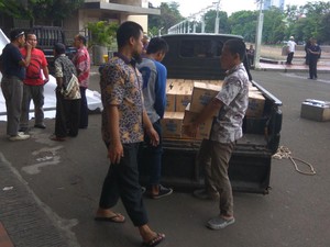 Jelang Demo 4 November, Logistik Mulai Berdatangan di Masjid Istiqlal