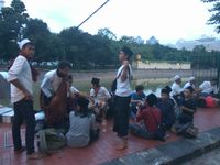 Massa Aksi Demo 4 November dari Daerah Terus Berdatangan di Istiqlal