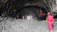 Pembangunan memasuki tahap pekerjaan terowongan.