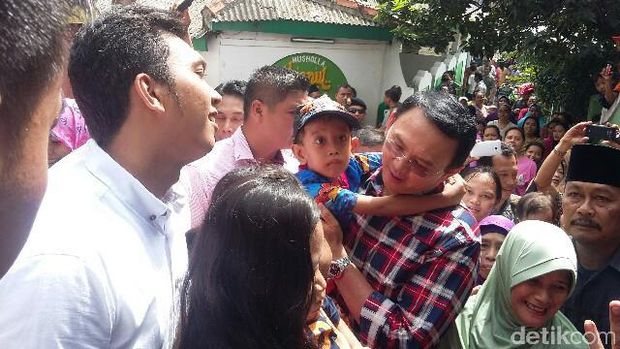 Ahok di Pejaten Timur 