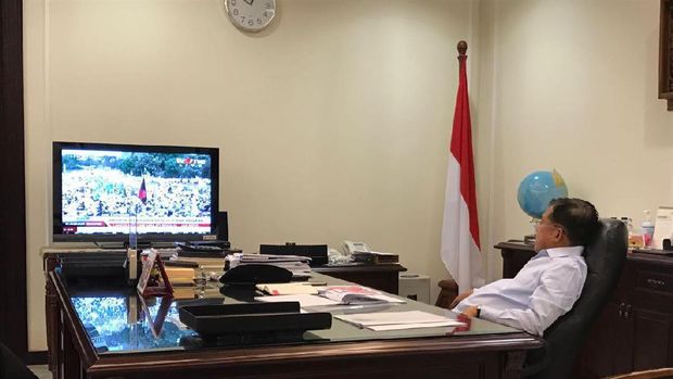 Wapres JK memantau jalannya demonstrasi 4 November