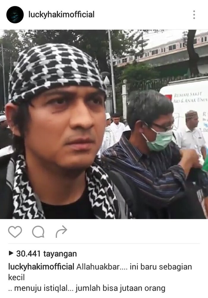 Lucky Hakim Ikut Demo 4 November