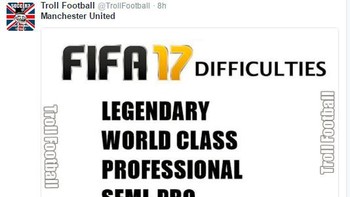 MU digambarkan level termudah di game FIFA 17. Foto: Istimewa