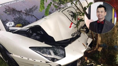 Ini Penampakan Lamborghini Raffi Ahmad Yang Ringsek