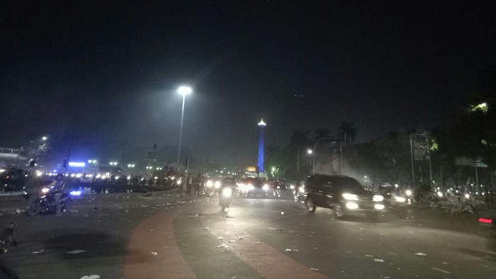 Tengah Malam, Kondisi di Bundaran Patung Kuda Sudah Sepi