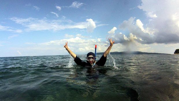 Senangnya bisa liburan di Bangsring Underwater, Banyuwangi (Kartika/detikTravel)