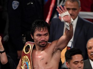 Soal Rematch dengan Mayweather, Pacquiao: Kita Lihat Saja