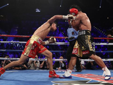 Soal <i>Rematch</i> dengan Mayweather, Pacquiao: Kita Lihat Saja