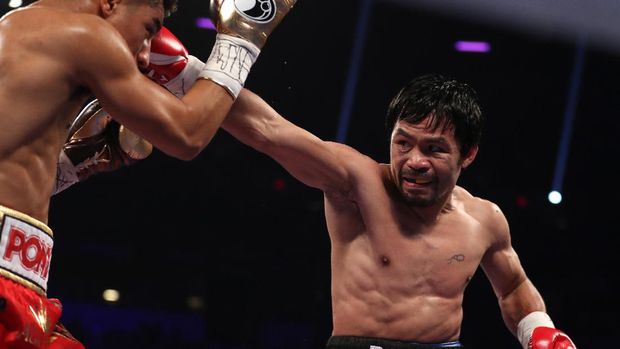 Kembali dari Pensiun, Pacquiao Kalahkan Vargas dan Rebut Sabuk Juara Welter WBO