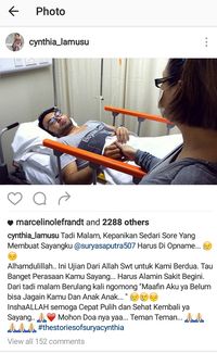 Sedang Sakit Surya Saputra Tetap Romantis Ke Cynthia Lamusu Sedang Sakit Surya Saputra Tetap Romantis Ke Cynthia Lamusu