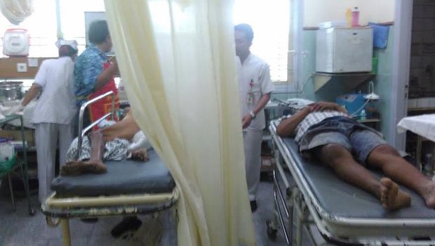 Korban luka tengah dirawat/ Foto:Erliana Riady