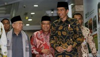 Usai pertemuan tertutup, Jokowi menyatakan tujuan kedatangannya untuk mengucapkan terima kasih.