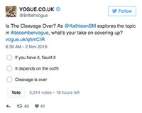 Vogue Sebut Belahan Dada Tak Lagi Tren, Netizen Memanas