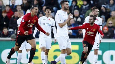 MU Tundukkan Swansea 3-1