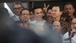 Senyum Sumringah Ahok Usai Diperiksa 9 Jam di Bareskrim Polri