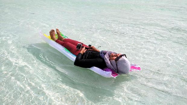 Bersantai seperti di pantai (Sukma/detikTravel)