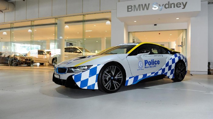 Polisi Australia Pakai BMW i8 Jadi Mobil Operasional