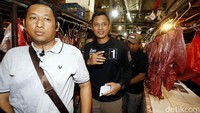 Agus blusukan di Pasar Senen, Selasa (8/11/2016).