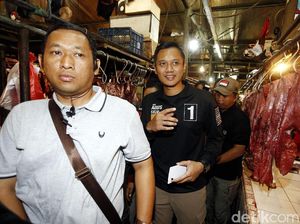 Agus Yudhoyono Blusukan ke Pasar dan Terminal Senen