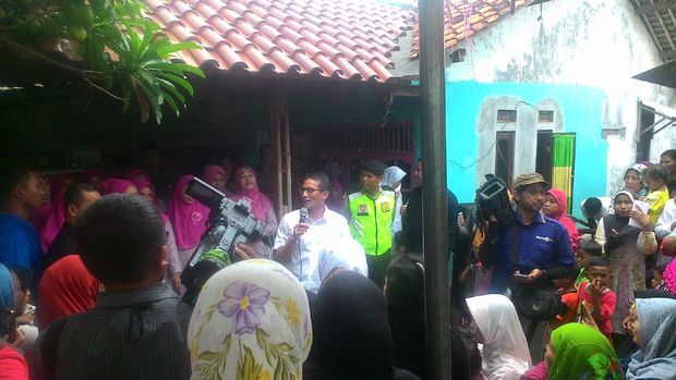 Didatangi Sandiaga, Warga Rorotan Mengaku Belum Pernah Dikunjungi Gubernur