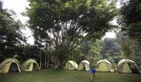 Jejeran tenda yang nyaman (Rachman/detikTravel)