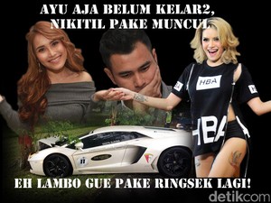 Meme detikHOT: Raffi di Antara Ayu, Nikita dan Lamborghini yang Ringsek