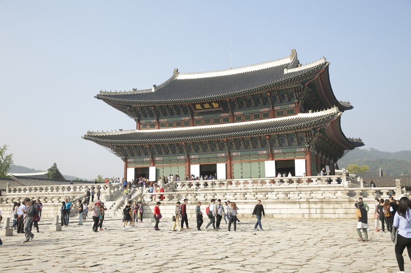 Objek wisata Istana Gyeongbokgung di Seoul