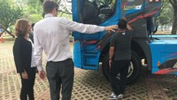 Namun Johanna belum berniat membeli truk tersebut karena tidak bisa digunakan untuk kegiatannya sehari-hari. Foto: Dina Rayanti