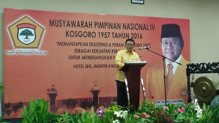 Agung Laksono: Abaikan Pidato dari Elite yang Memecah Belah Umat